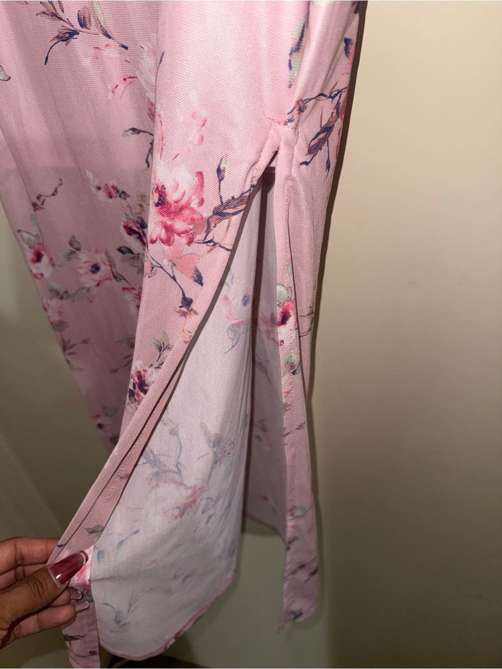 GUC | Light Pink Floral Dress | Small - Picture 4 of 6